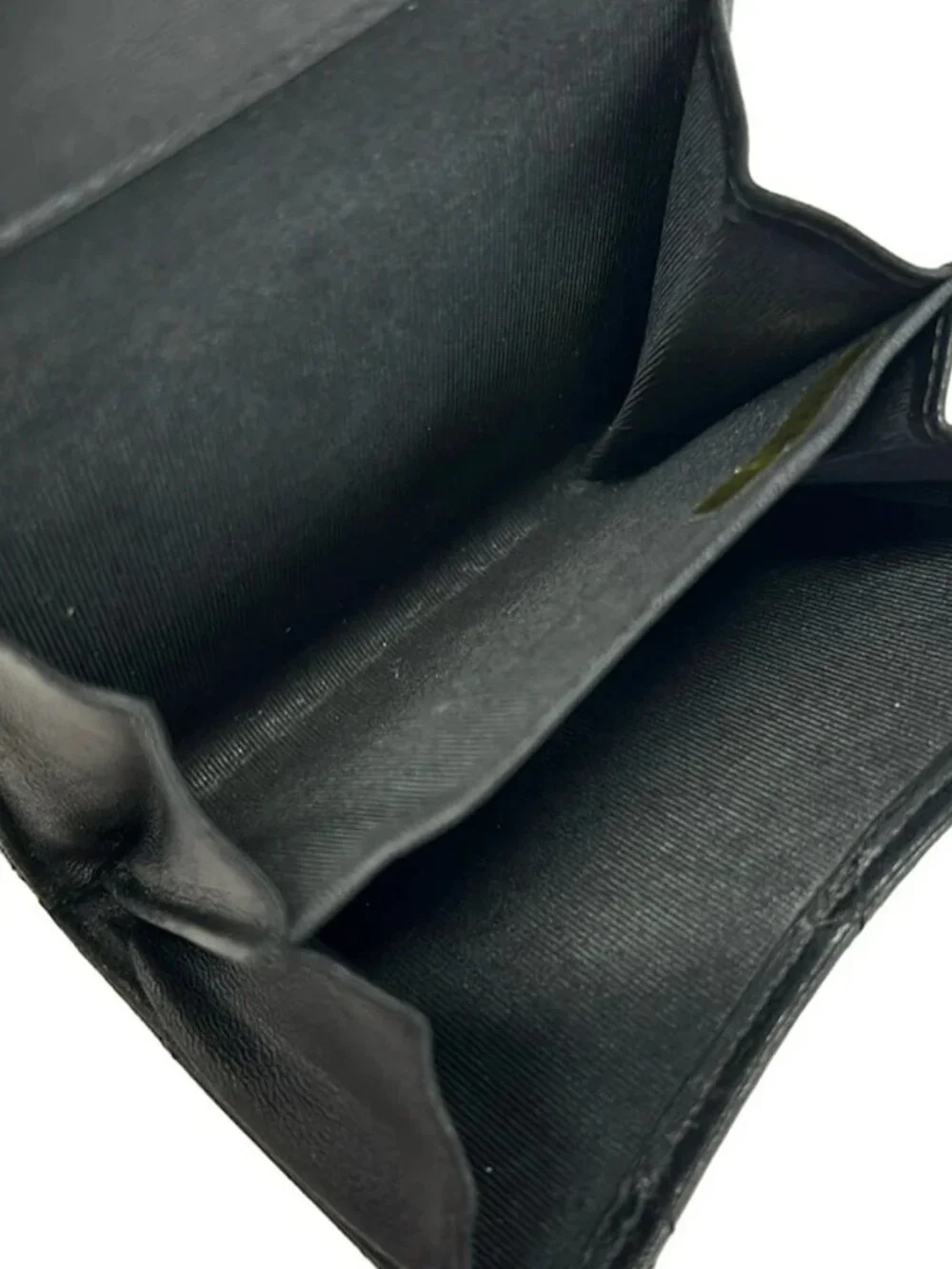 CHANEL Matelasse Black Lambskin Double-hook Wallet